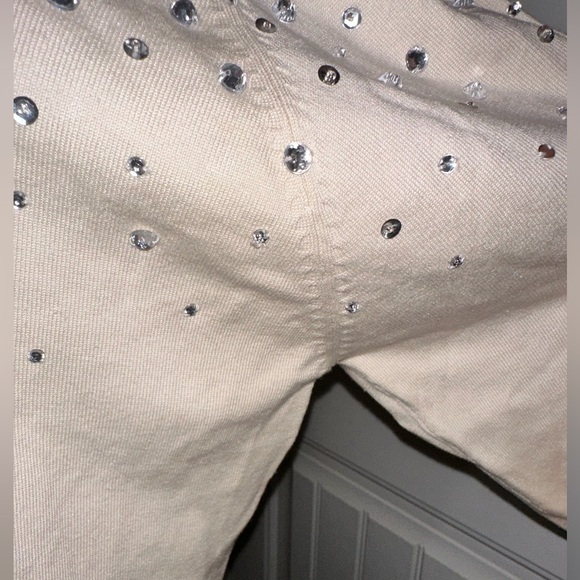 linea by louis dell'olio jeweled lightweight sweater - Picture 2 of 12